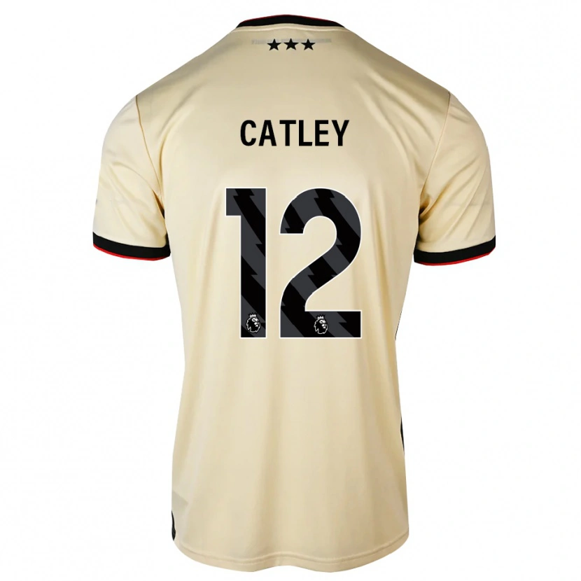 DanxenレディースJack Catley#12レモンシフォン ブラック レッドアウェイシャツ2026/27ジャージーユニフォーム