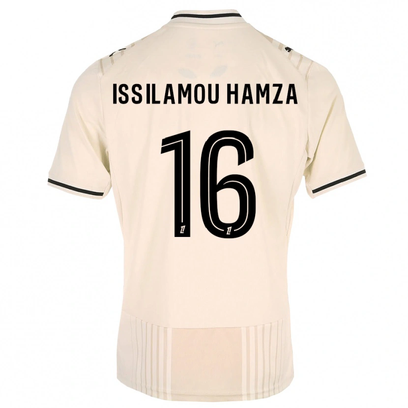 DanxenレディースFayyad Issilamou Hamza#16オールドレース ブラック アンティークホワイトアウェイシャツ2026/27ジャージーユニフォーム