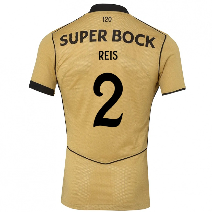 Danxenレディースマテウス・レイス#2ゴールデンロッド ブラックアウェイシャツ2026/27ジャージーユニフォーム