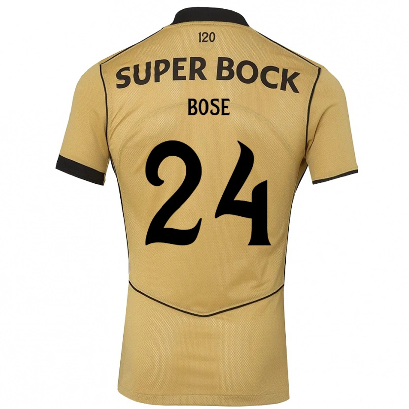 Danxenレディースリア・ボーズ#24ゴールデンロッド ブラックアウェイシャツ2026/27ジャージーユニフォーム