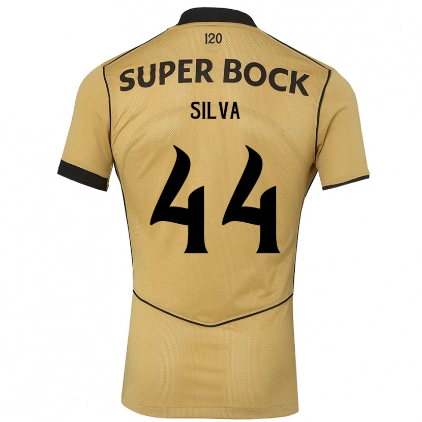 DanxenレディースPedro Silva#44ゴールデンロッド ブラックアウェイシャツ2026/27ジャージーユニフォーム