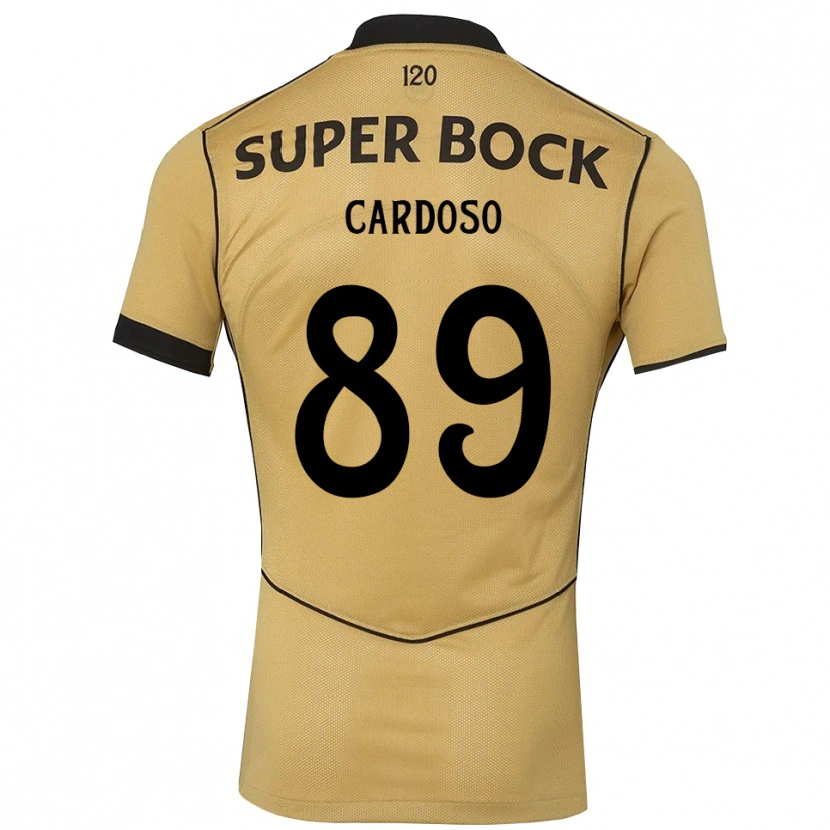 DanxenレディースNilton Cardoso#89ゴールデンロッド ブラックアウェイシャツ2026/27ジャージーユニフォーム