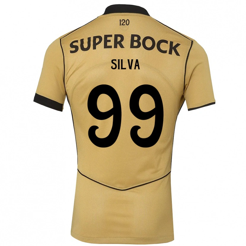 Danxenレディースフランシスコ・シルバ#99ゴールデンロッド ブラックアウェイシャツ2026/27ジャージーユニフォーム