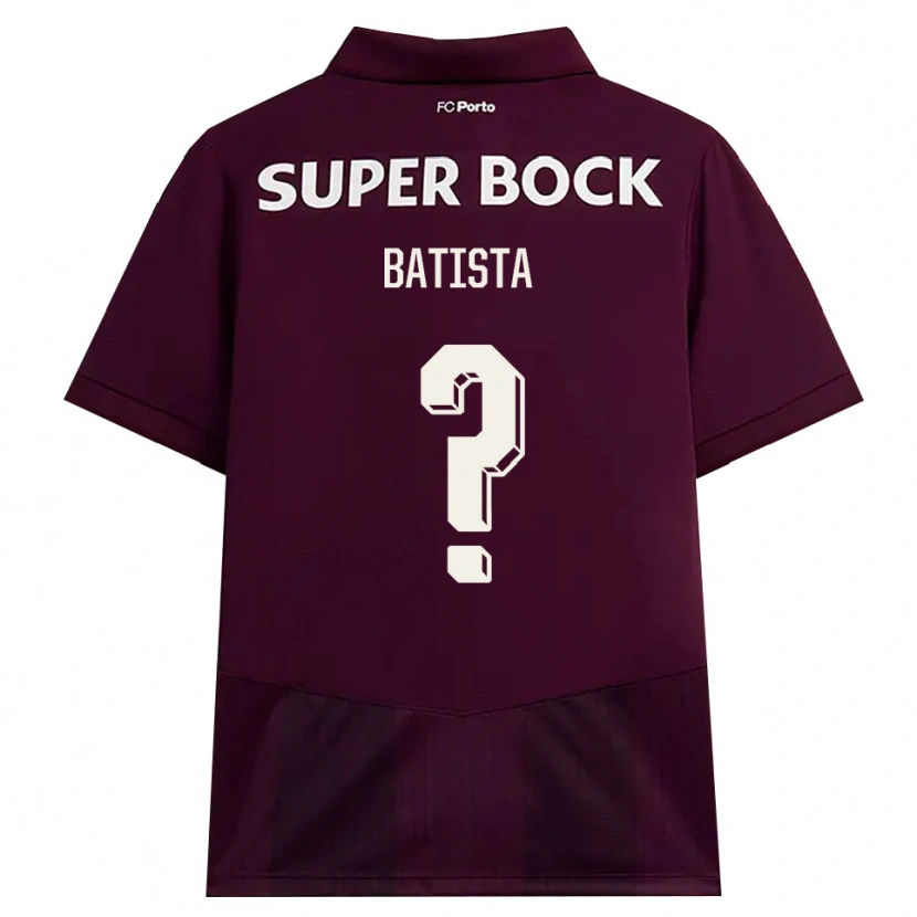 DanxenレディースFábio Batista#0バーガンディ ホワイトアウェイシャツ2026/27ジャージーユニフォーム