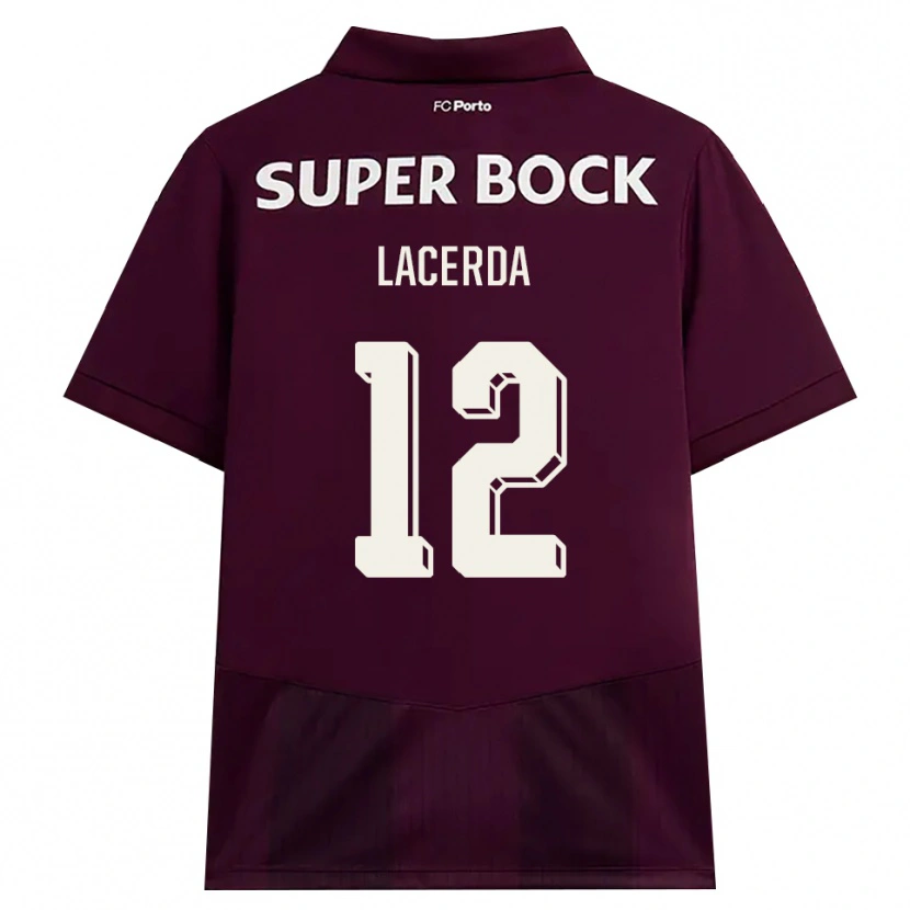 DanxenレディースLacerda#12バーガンディ ホワイトアウェイシャツ2026/27ジャージーユニフォーム