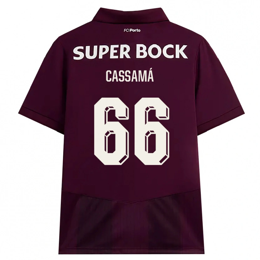 Danxenレディースアドラマネ・カッサマ#66バーガンディ ホワイトアウェイシャツ2026/27ジャージーユニフォーム