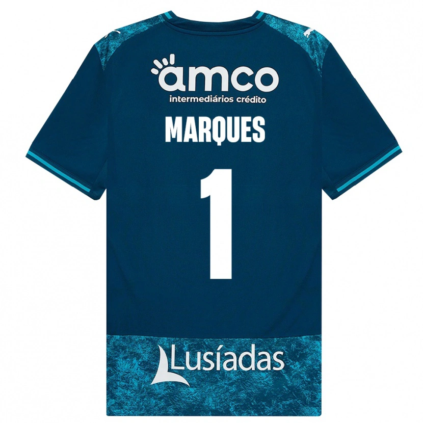 DanxenレディースAndré Marques#1ダークスレートグレー ミディアムターコイズアウェイシャツ2026/27ジャージーユニフォーム