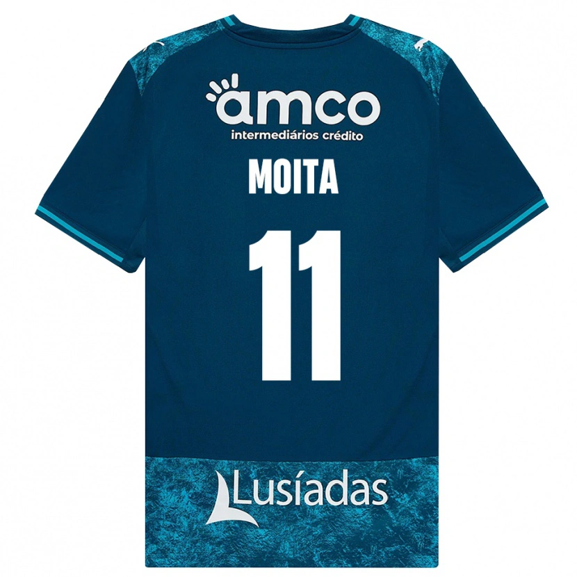 DanxenレディースCarlos Moita#11ダークスレートグレー ミディアムターコイズアウェイシャツ2026/27ジャージーユニフォーム