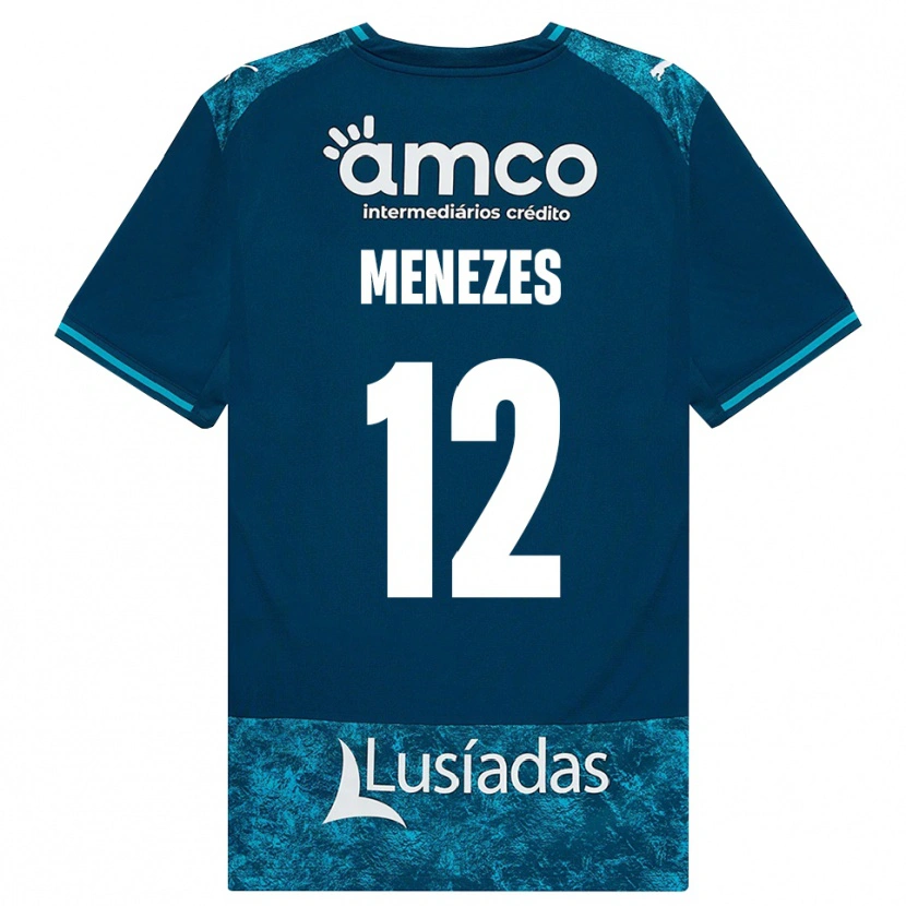 DanxenレディースGabriel Menezes#12ダークスレートグレー ミディアムターコイズアウェイシャツ2026/27ジャージーユニフォーム