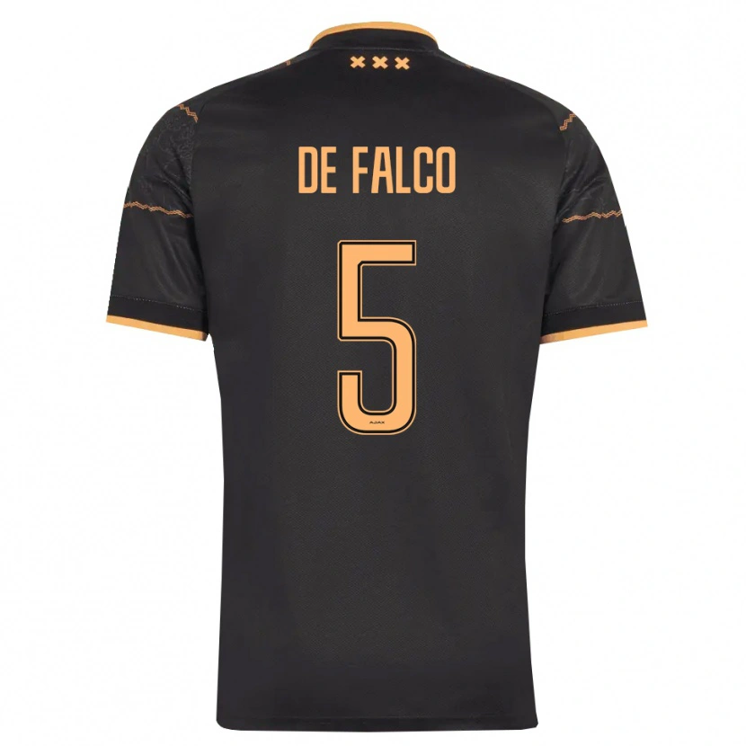 DanxenレディースSinclair De Falco#5ブラック オレンジアウェイシャツ2026/27ジャージーユニフォーム