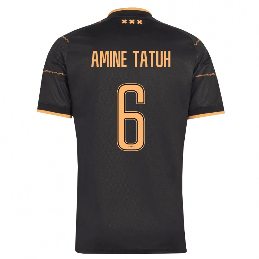 DanxenレディースMohammed Tatuh#6ブラック オレンジアウェイシャツ2026/27ジャージーユニフォーム