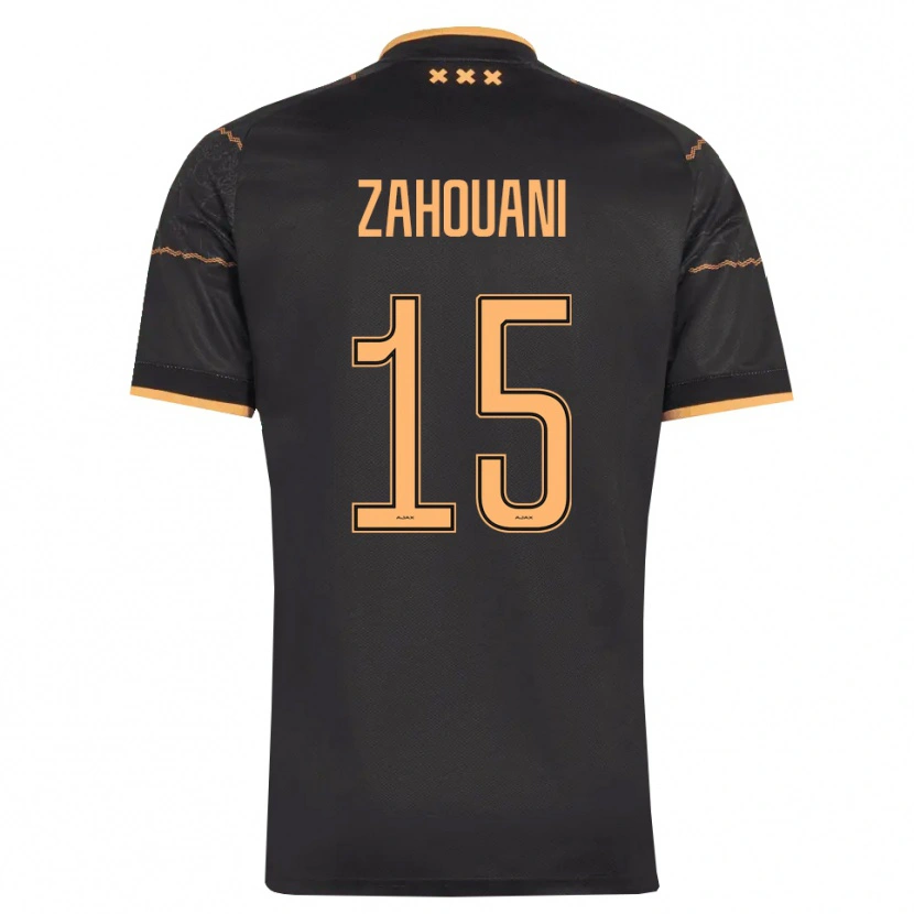 DanxenレディースFouad Zahouani#15ブラック オレンジアウェイシャツ2026/27ジャージーユニフォーム