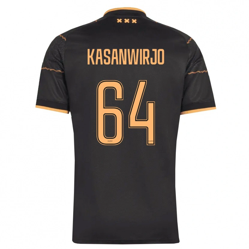 DanxenレディースKennynho Kasanwirjo#64ブラック オレンジアウェイシャツ2026/27ジャージーユニフォーム