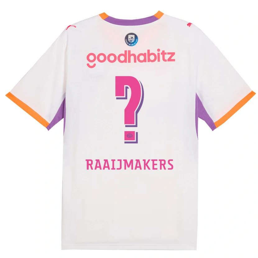 DanxenレディースLars Raaijmakers#0ホワイト パープル オレンジアウェイシャツ2026/27ジャージーユニフォーム
