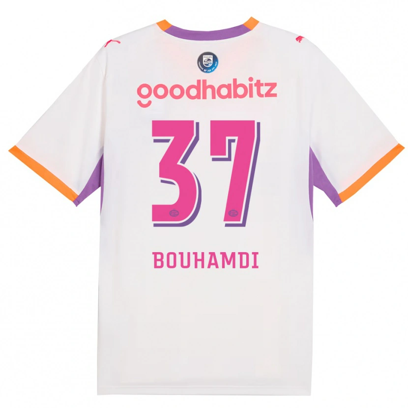 DanxenレディースAmir Bouhamdi#37ホワイト パープル オレンジアウェイシャツ2026/27ジャージーユニフォーム