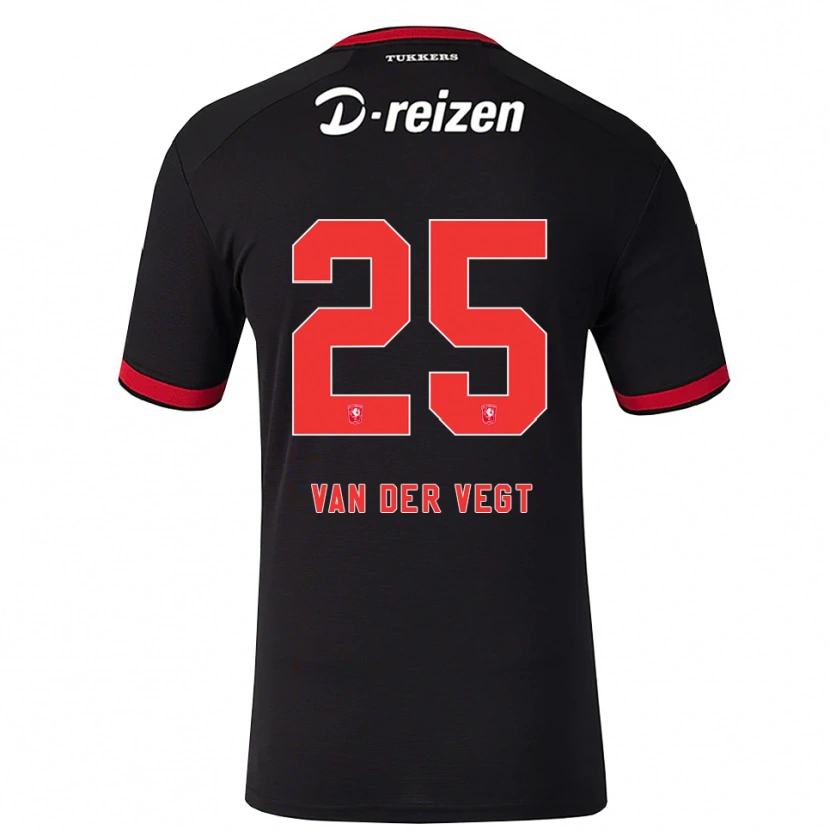 DanxenレディースImre Van Der Vegt#25レッド ホワイト ブラックアウェイシャツ2026/27ジャージーユニフォーム