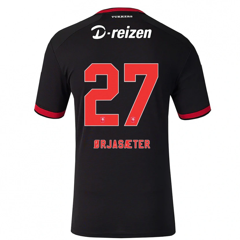 DanxenレディースSondre Ørjasæter#27レッド ホワイト ブラックアウェイシャツ2026/27ジャージーユニフォーム