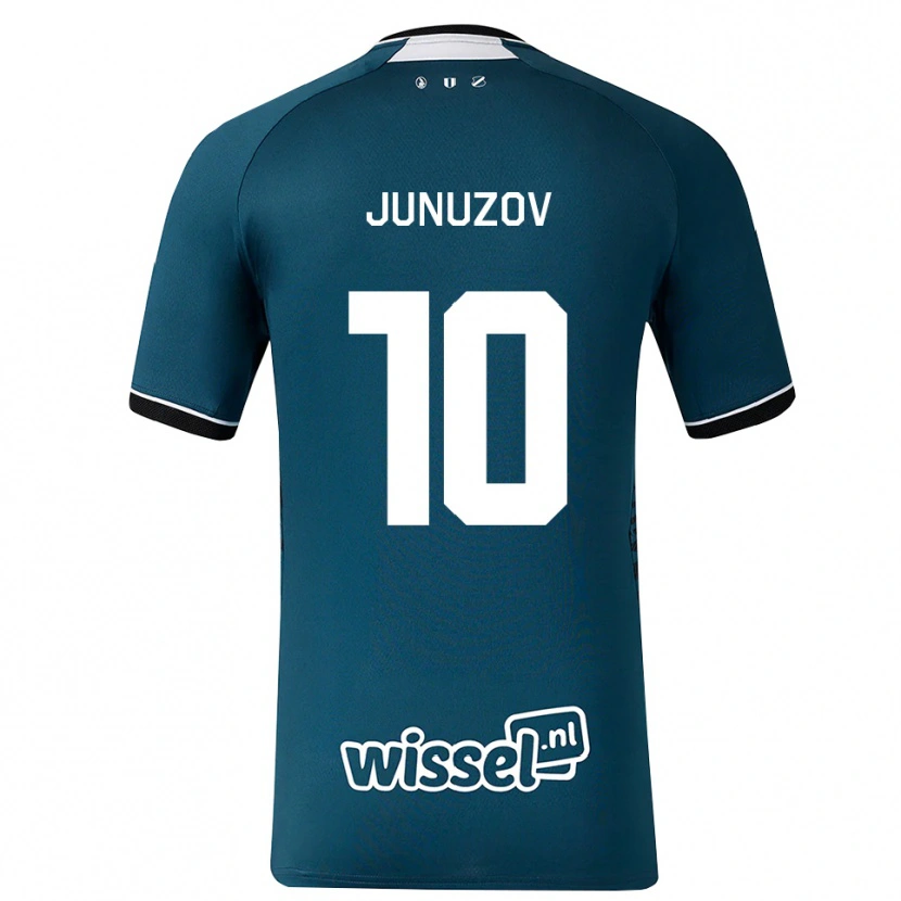 DanxenレディースMelih Junuzov#10ダークスレートグレー ホワイトアウェイシャツ2026/27ジャージーユニフォーム