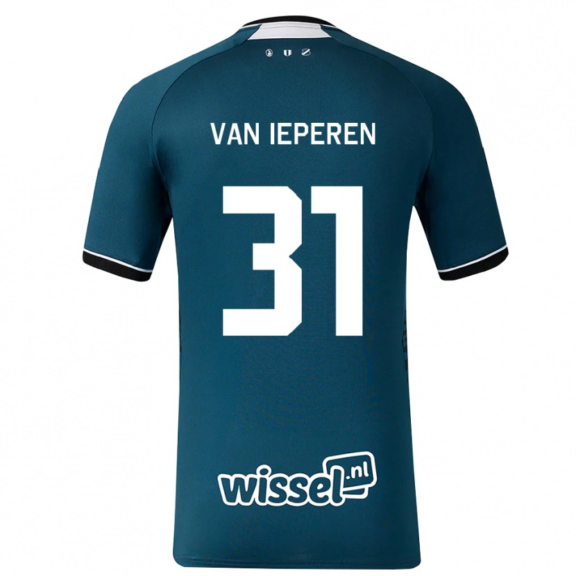 DanxenレディースJulius Van Ieperen#31ダークスレートグレー ホワイトアウェイシャツ2026/27ジャージーユニフォーム
