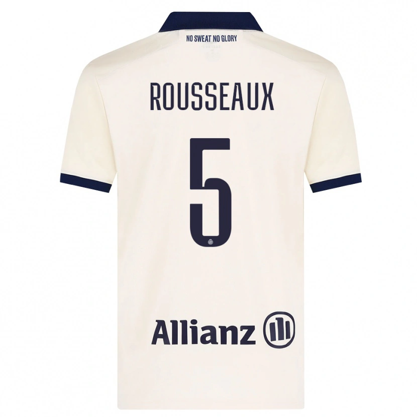DanxenレディースLuca Rousseaux#5ベージュ ブラックアウェイシャツ2026/27ジャージーユニフォーム
