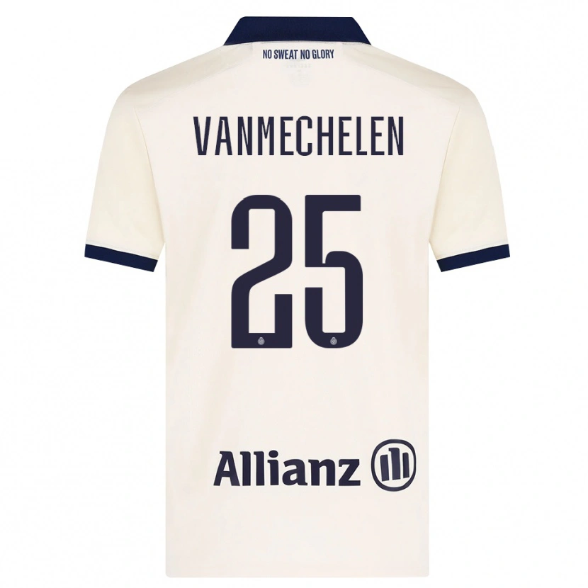DanxenレディースDavinia Vanmechelen#25ベージュ ブラックアウェイシャツ2026/27ジャージーユニフォーム
