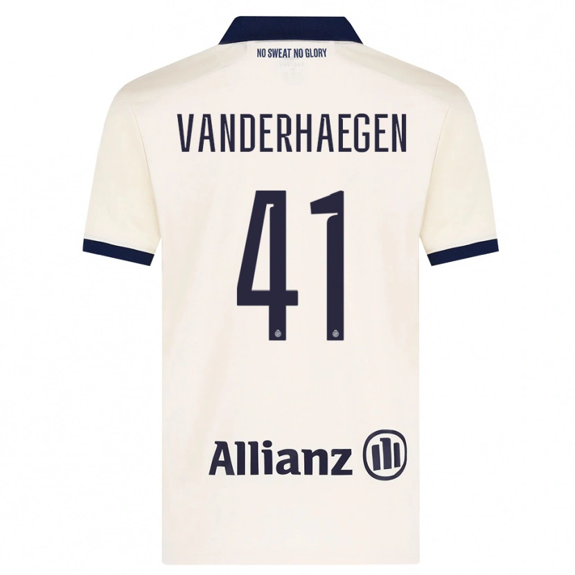 DanxenレディースLotte Vanderhaegen#41ベージュ ブラックアウェイシャツ2026/27ジャージーユニフォーム