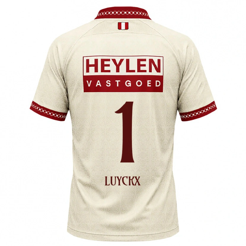 DanxenレディースVic Luyckx#1ベージュ レッドアウェイシャツ2026/27ジャージーユニフォーム