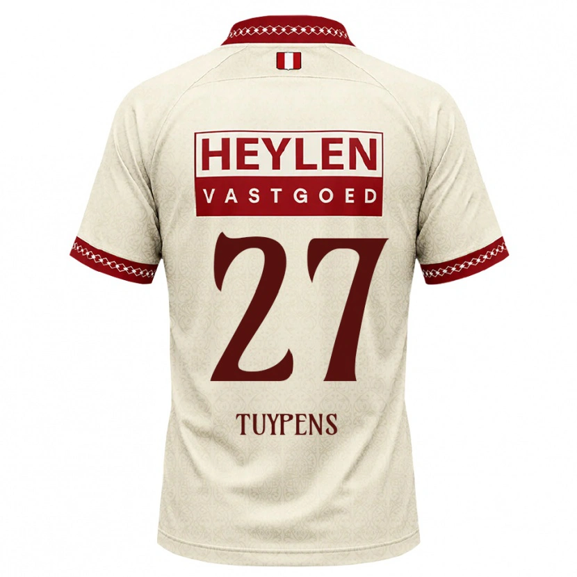 DanxenレディースEran Tuypens#27ベージュ レッドアウェイシャツ2026/27ジャージーユニフォーム