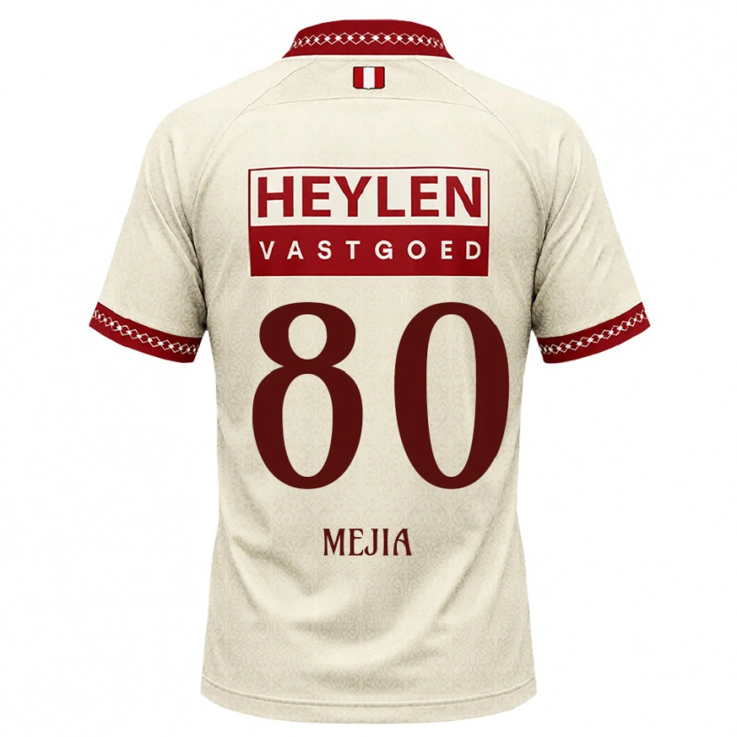 DanxenレディースCarlos Mejia#80ベージュ レッドアウェイシャツ2026/27ジャージーユニフォーム