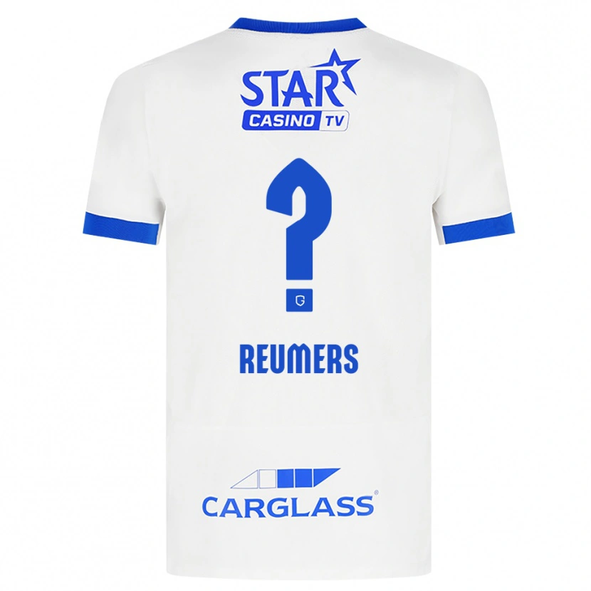 DanxenレディースAlexander Reumers#0ホワイト ブルーアウェイシャツ2026/27ジャージーユニフォーム