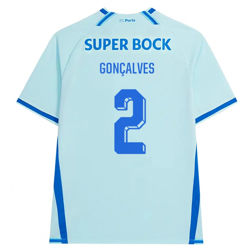 DanxenレディースEma Gonçalves#2ライトシアン ブルーサードユニフォームシャツ2026/27ジャージーユニフォーム