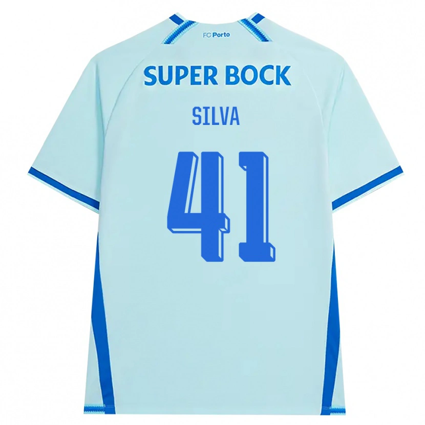 Danxenレディースゴンサロ・シルバ#41ライトシアン ブルーサードユニフォームシャツ2026/27ジャージーユニフォーム