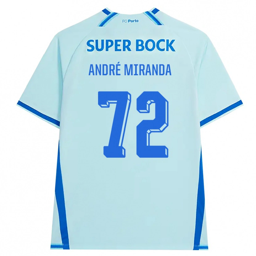 Danxenレディースアンドレ・ミランダ#72ライトシアン ブルーサードユニフォームシャツ2026/27ジャージーユニフォーム