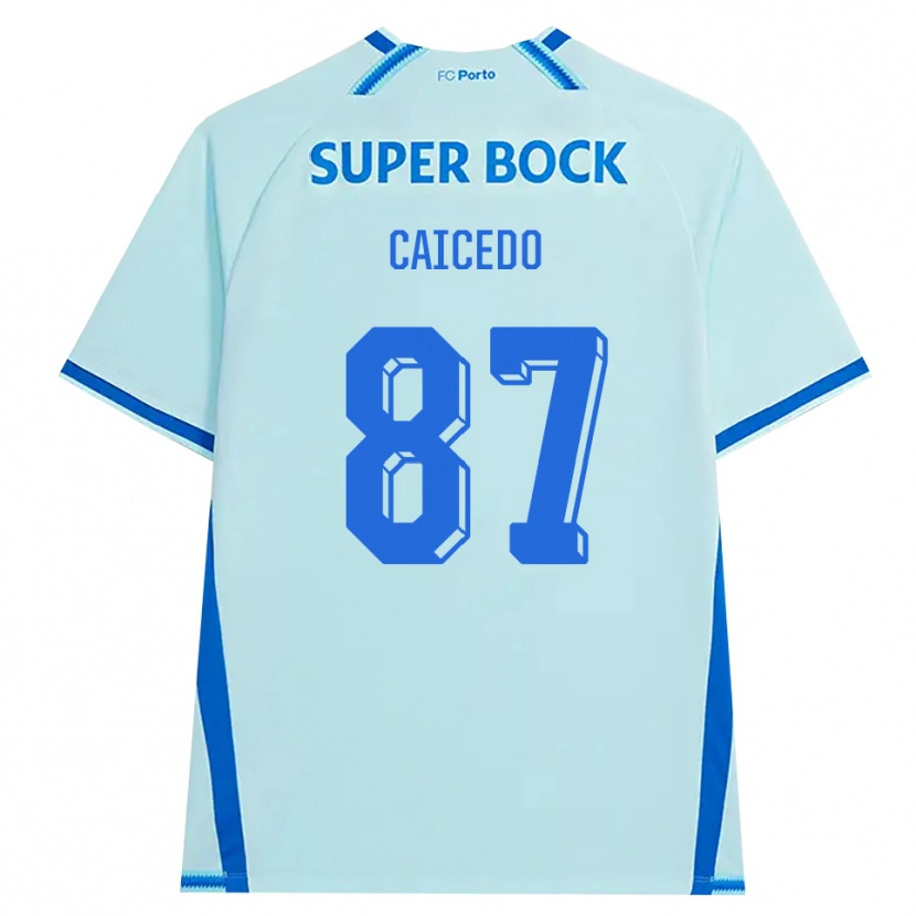 Danxenレディースブライアン・マテオ・カイセド#87ライトシアン ブルーサードユニフォームシャツ2026/27ジャージーユニフォーム