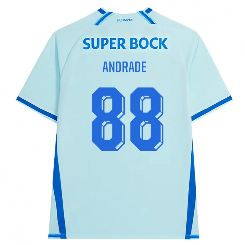 Danxenレディースドミンゴス・アンドラーデ#88ライトシアン ブルーサードユニフォームシャツ2026/27ジャージーユニフォーム