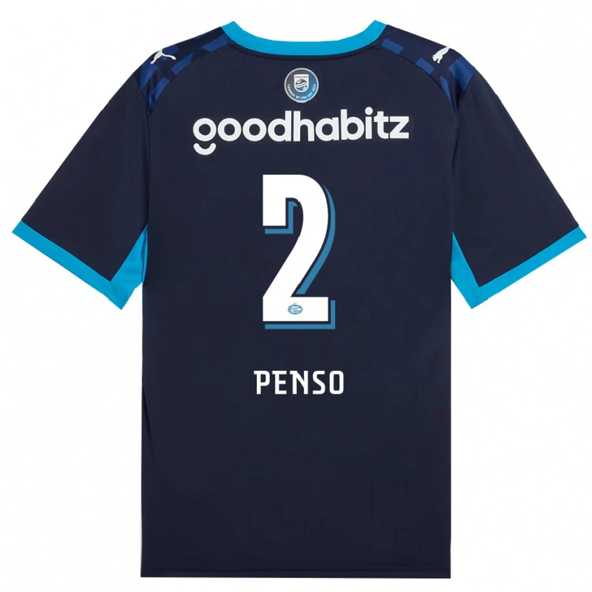 DanxenレディースKyano Penso#2ドジャーブルー ロイヤルブルーサードユニフォームシャツ2026/27ジャージーユニフォーム