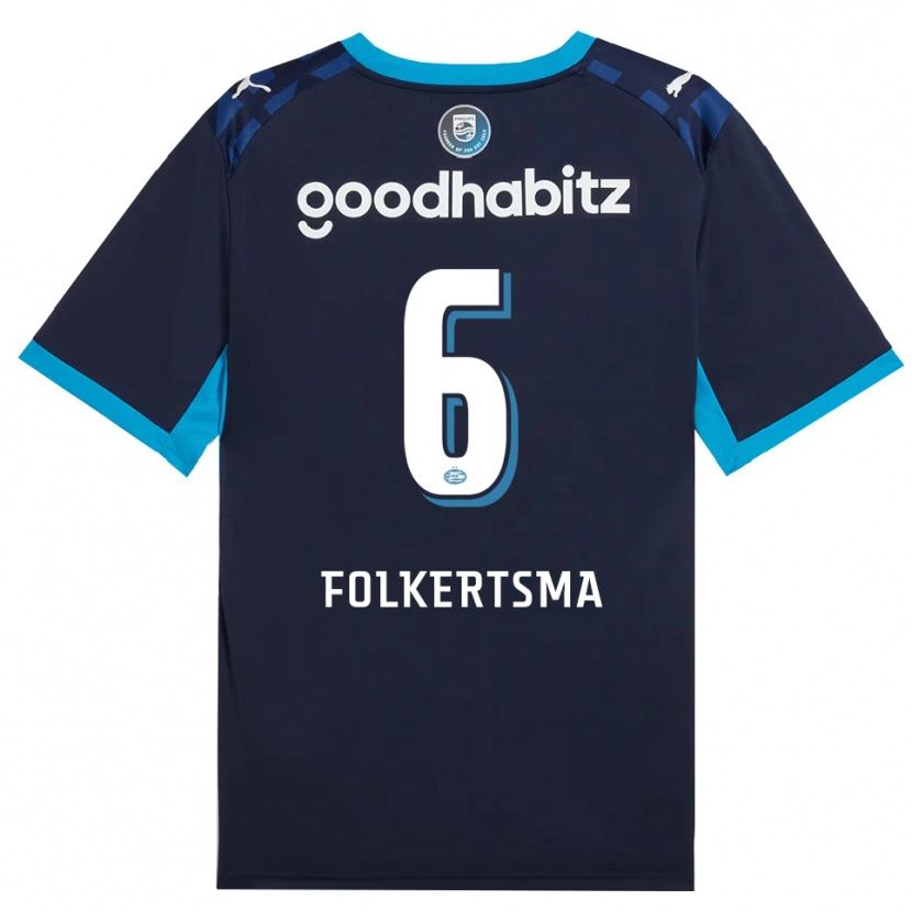 Danxenレディースシスカ・フォルケルツマ#6ドジャーブルー ロイヤルブルーサードユニフォームシャツ2026/27ジャージーユニフォーム
