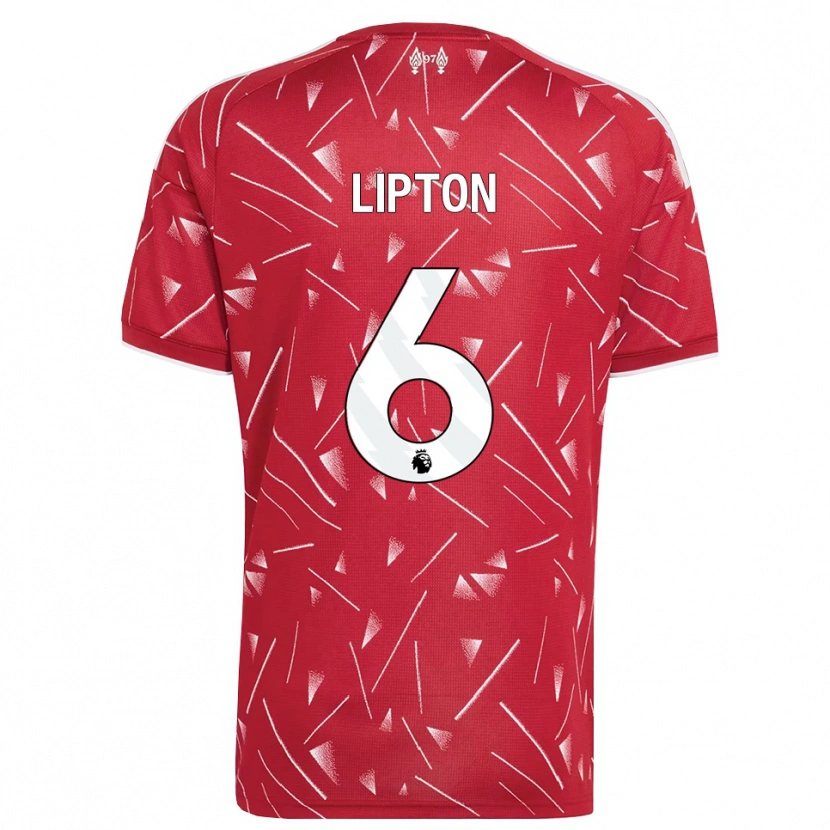 DanxenキッズJoe Lipton#6ホワイト レッドホームシャツ2026/27ジャージーユニフォーム