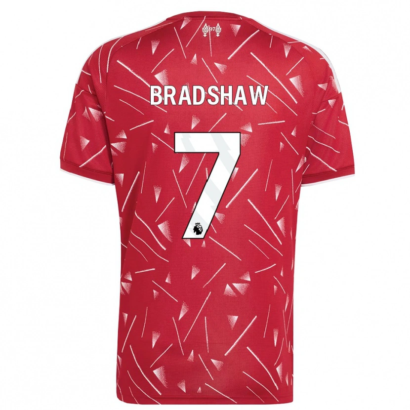 DanxenキッズJoe Bradshaw#7ホワイト レッドホームシャツ2026/27ジャージーユニフォーム
