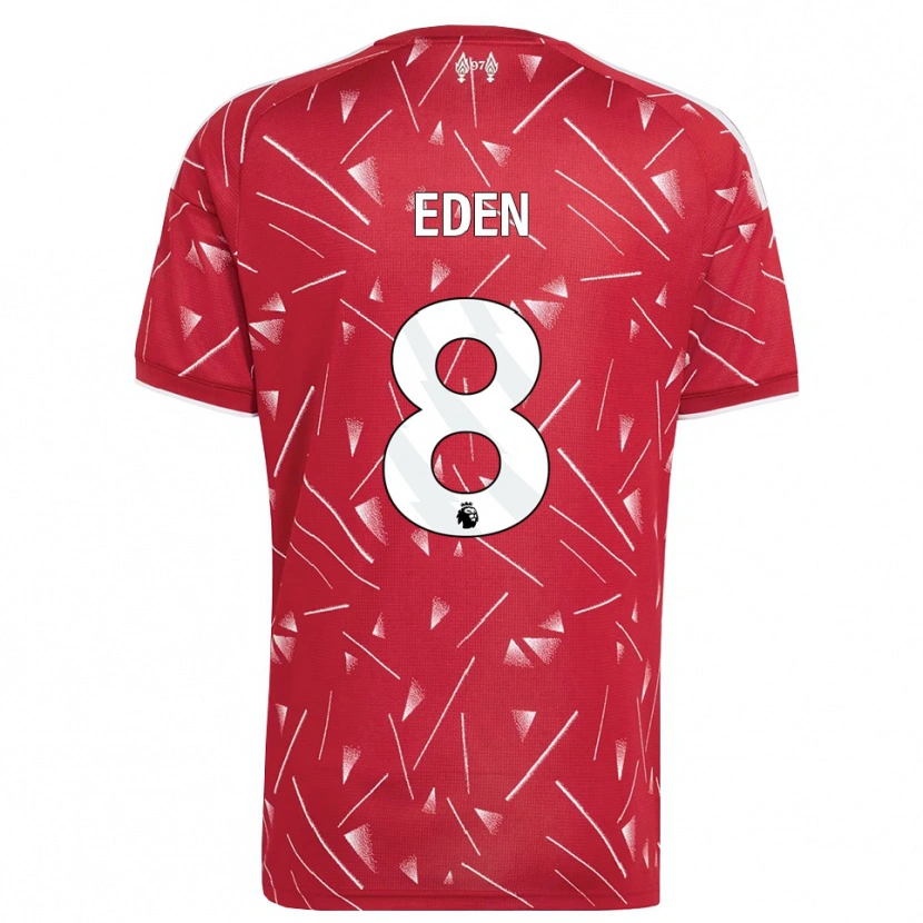 DanxenキッズLuca Eden#8ホワイト レッドホームシャツ2026/27ジャージーユニフォーム