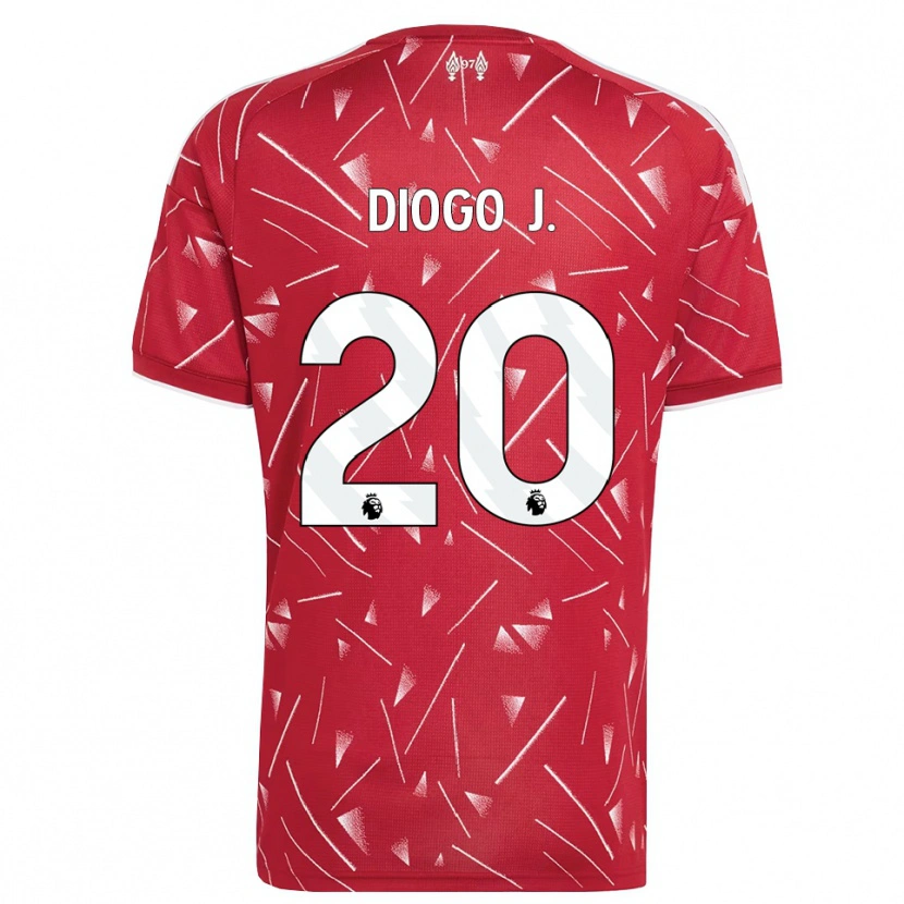 Danxenキッズディオゴ・ジョッタ#20ホワイト レッドホームシャツ2026/27ジャージーユニフォーム