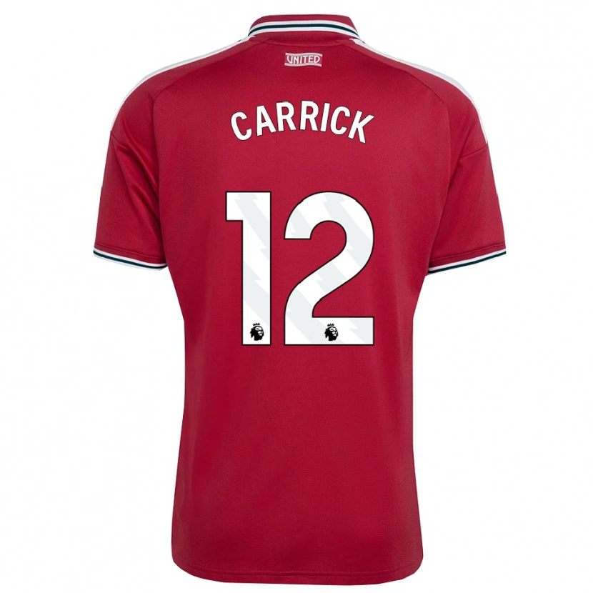 DanxenキッズJacey Carrick#12レッド イエロー ホワイトホームシャツ2026/27ジャージーユニフォーム