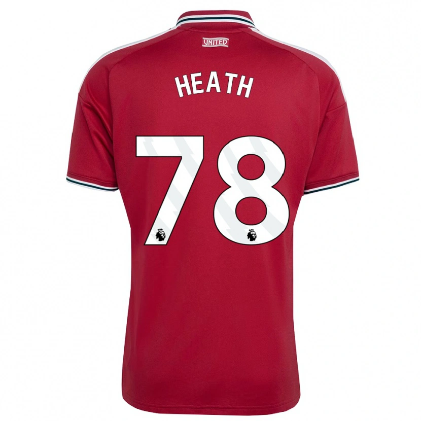 DanxenキッズFred Heath#78レッド イエロー ホワイトホームシャツ2026/27ジャージーユニフォーム