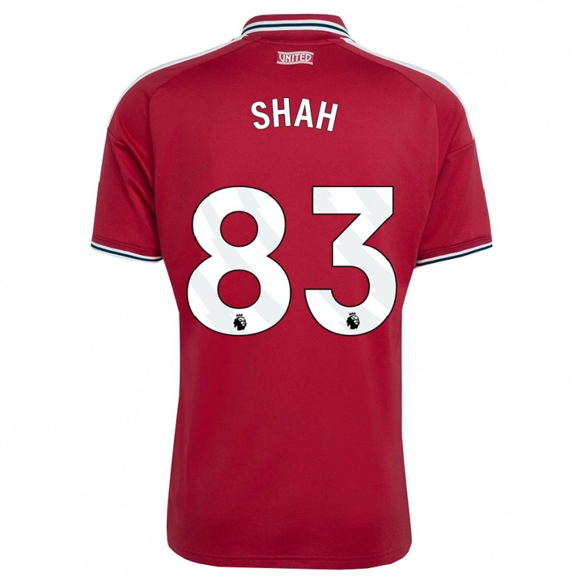DanxenキッズJariyah Shah#83レッド イエロー ホワイトホームシャツ2026/27ジャージーユニフォーム