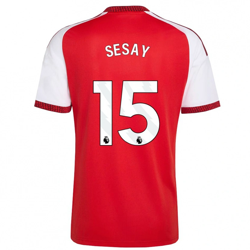 DanxenキッズJoshua Sesay#15レッド ホワイトブラックホームシャツ2026/27ジャージーユニフォーム