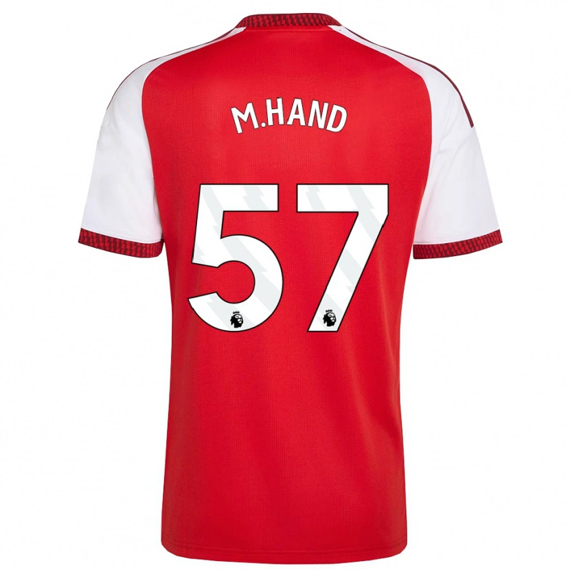 DanxenキッズIsmail Oulad M'hand#57レッド ホワイトブラックホームシャツ2026/27ジャージーユニフォーム