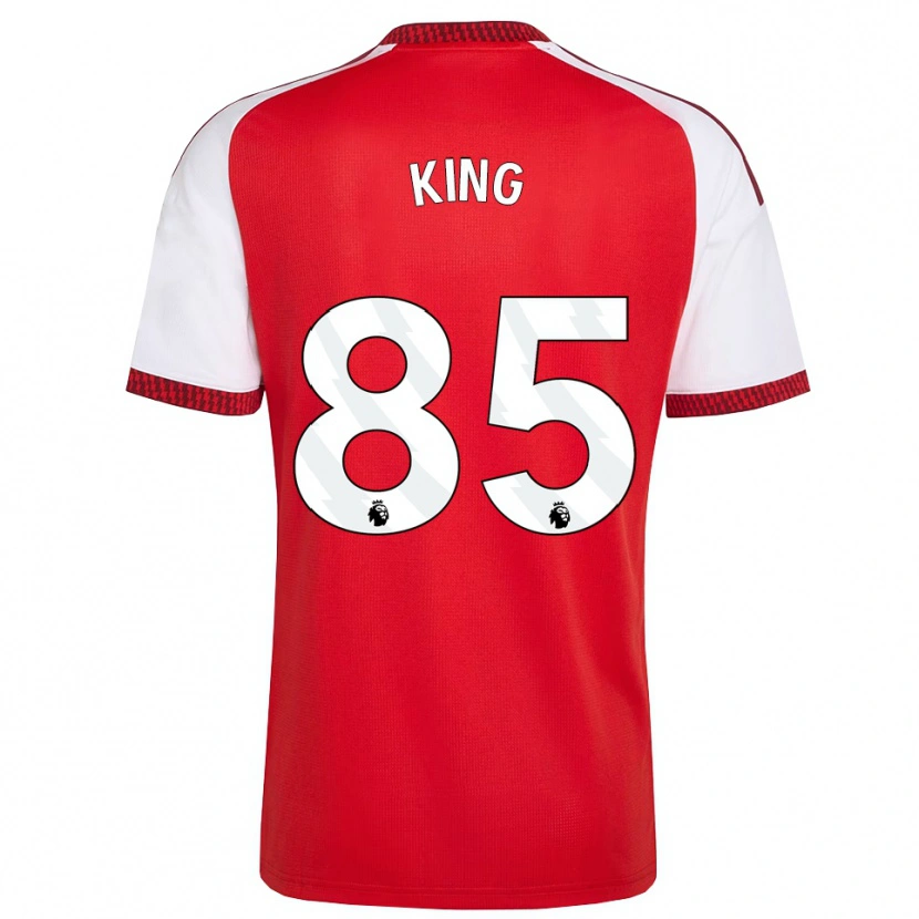DanxenキッズJosiah King#85レッド ホワイトブラックホームシャツ2026/27ジャージーユニフォーム