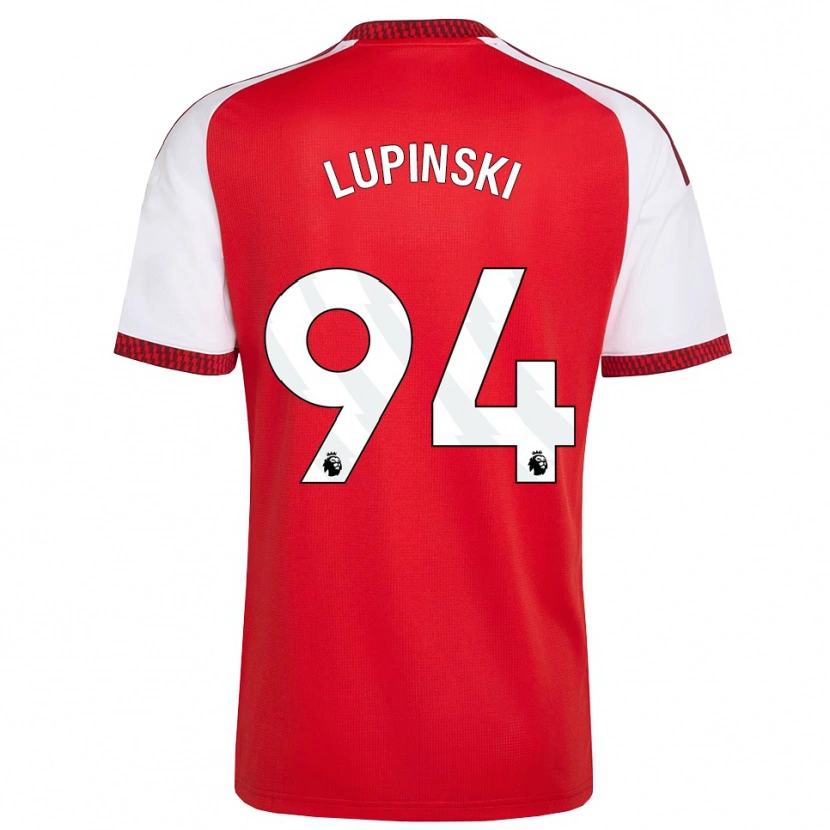 DanxenキッズRemi Lupinski#94レッド ホワイトブラックホームシャツ2026/27ジャージーユニフォーム
