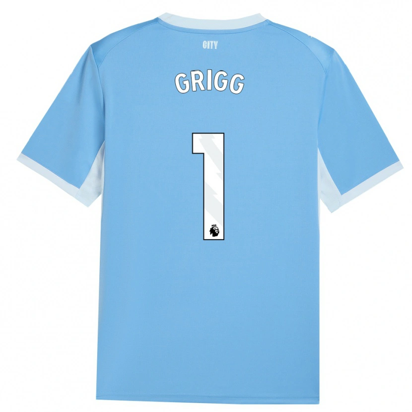DanxenキッズFinley Grigg#1ライトスカイブルー ホワイトホームシャツ2026/27ジャージーユニフォーム