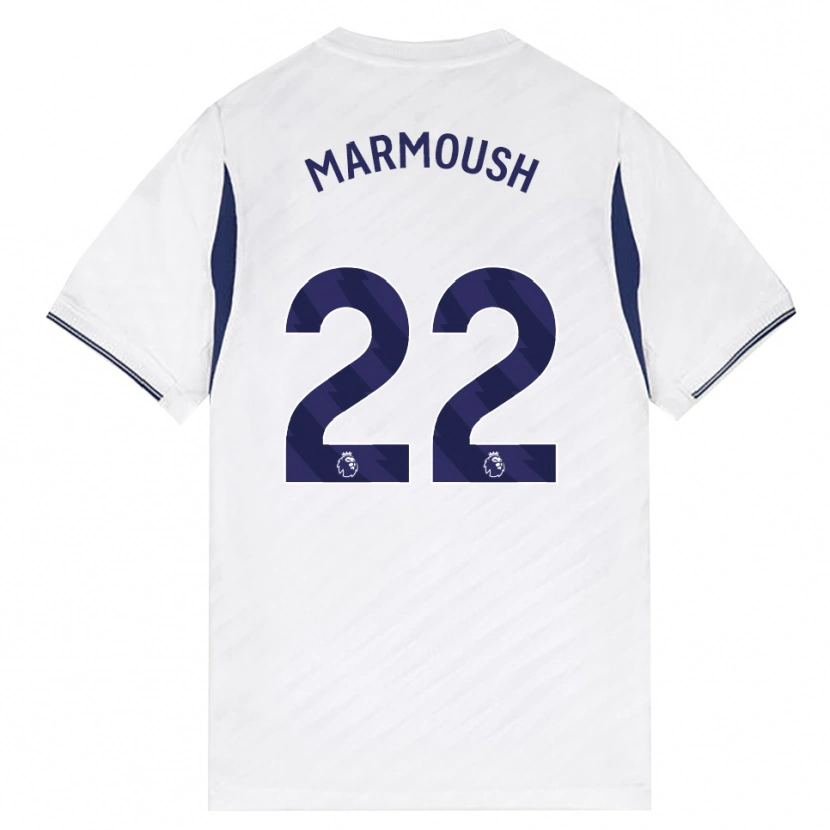 Danxenキッズオマル・マーモウシュ#22ホワイト レッド パープルホームシャツ2026/27ジャージーユニフォーム